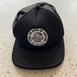 Vans US Open of Surfing Hat Vintage 2013 Trucker Black